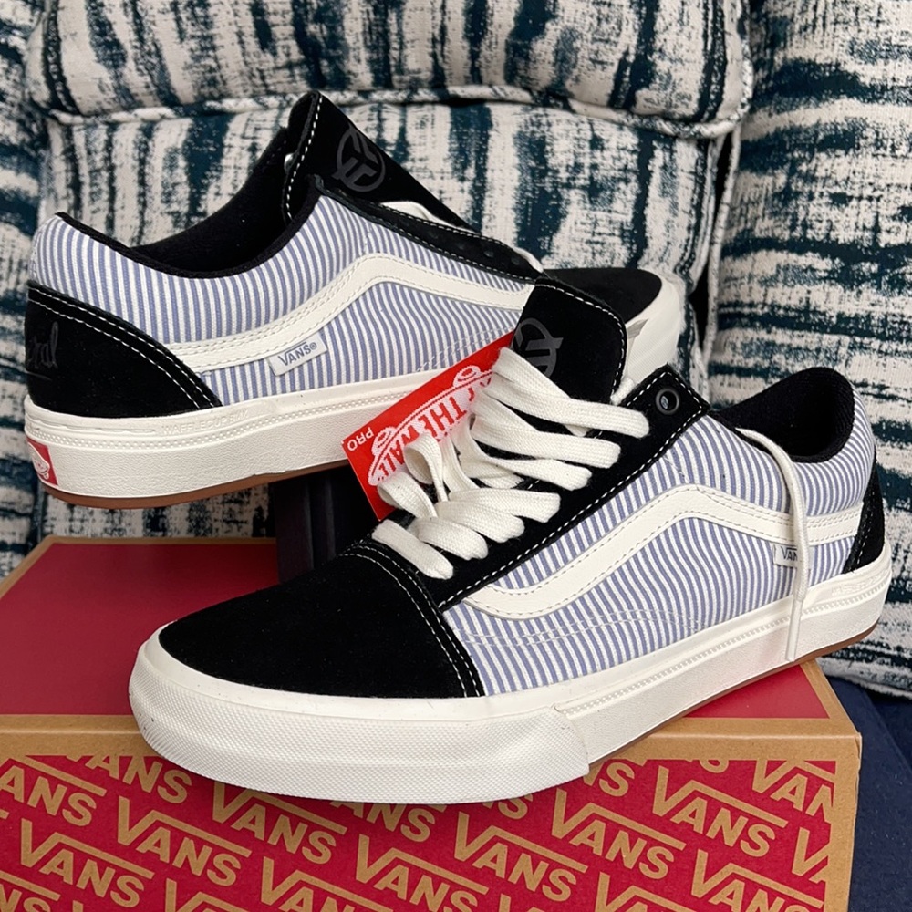 Vans Bmx Old Skool Federal Black/Bl Pinstripe MENS - Picture 9 of 16